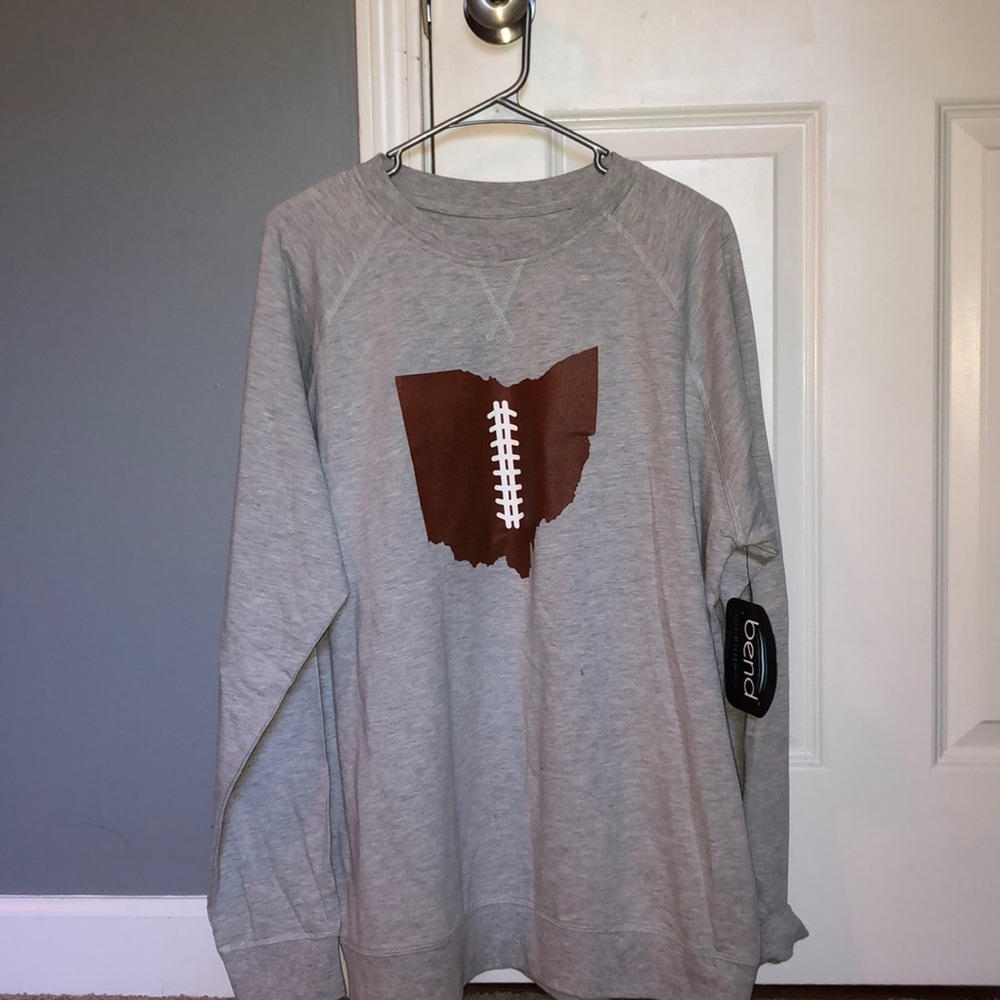 Ohio football grey long sleeve size XL